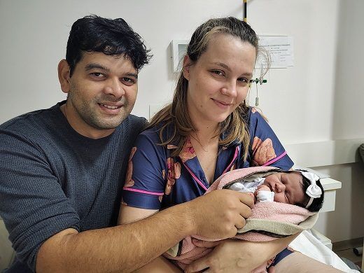 Elisa é a primeira bebê a nascer no hospital de Encantado em 2024