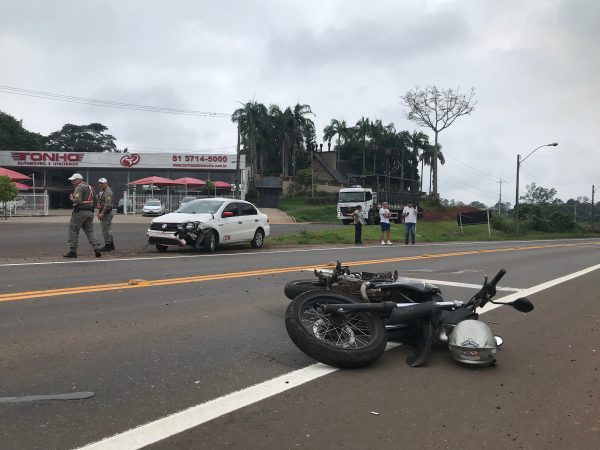 Acidente deixa motociclista ferido na ERS-130, em Lajeado
