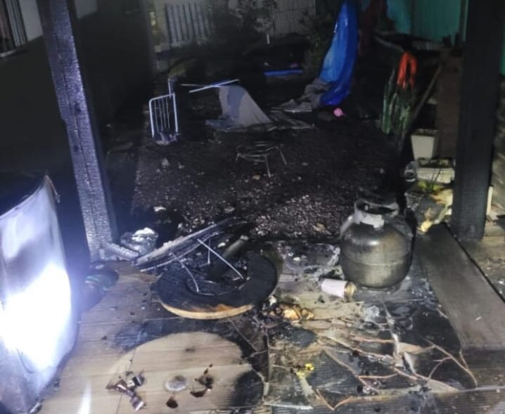 Casal sofre queimaduras após incêndio em Venâncio Aires