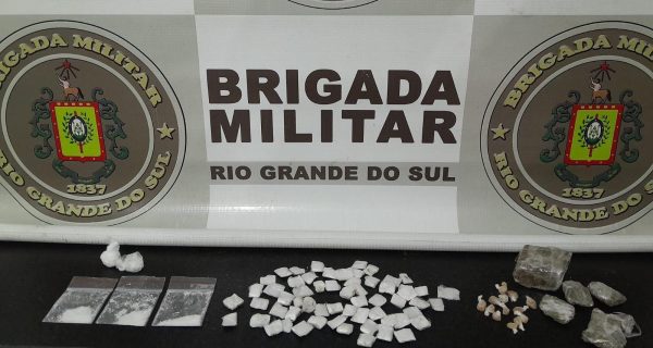 Brigada Militar apreende porções de drogas diversas em Capitão
