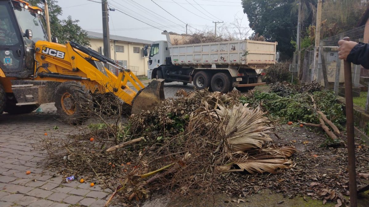 Recolhimento de materiais e galhos ocorre nesta semana no bairro Brígida