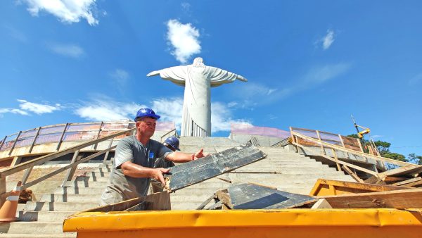 Cristo Protetor se consolida e obras do entorno superam 50%