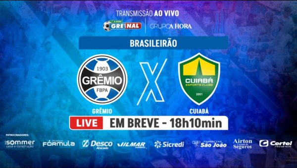 AO VIVO: Grêmio X Cuiabá