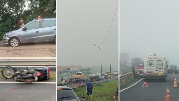 Acidentes deixam trânsito lento na BR-386, em Estrela e Lajeado