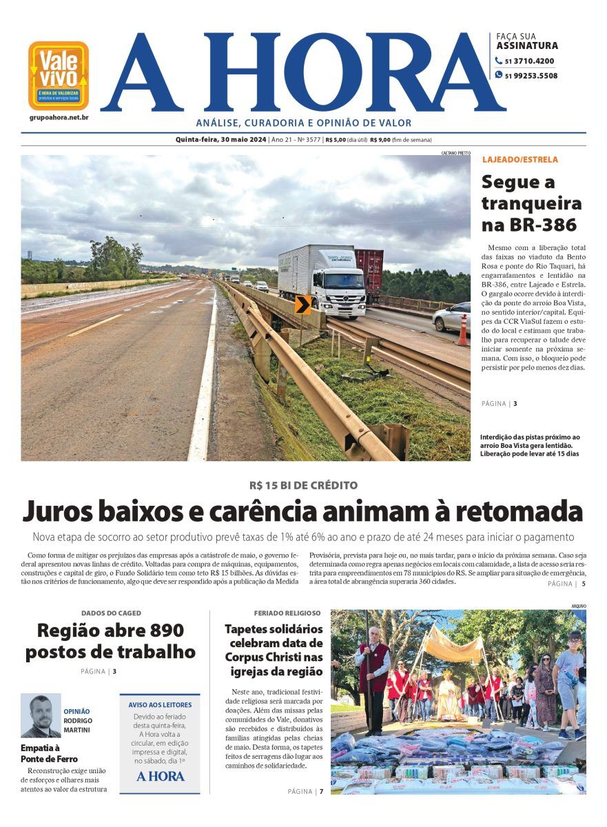 A Hora – 30 e 31/05/24