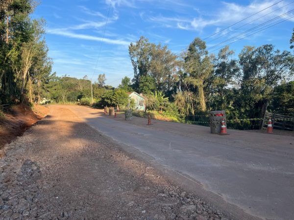 Trânsito liberado na Estrada Geral de Linha Ribeiro, em Teutônia