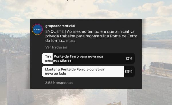 Comunidade defende manter Ponte de Ferro