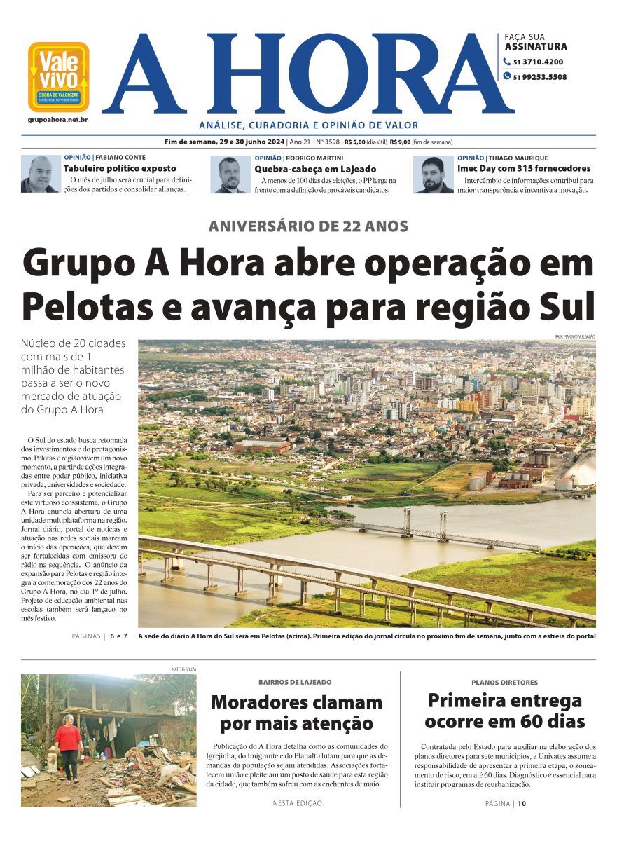 A Hora – 29 e 30/06/24