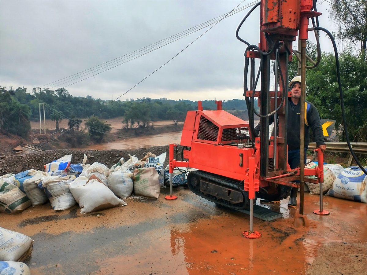 EGR avança na construção de nova ponte sobre o Rio Forqueta