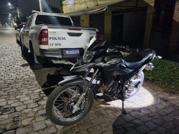 Depois de 11 dias, BM recupera moto levada em assalto