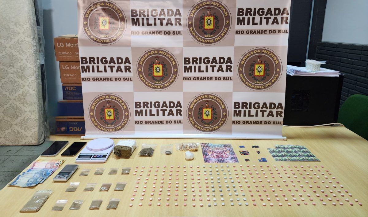 Brigada militar prende individuo com mil unidades de LSD