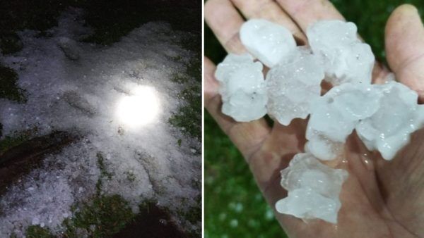 Após domingo de calor, granizo atinge cidades do Vale