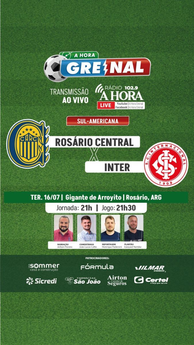 AO VIVO: Rosário Central x Inter