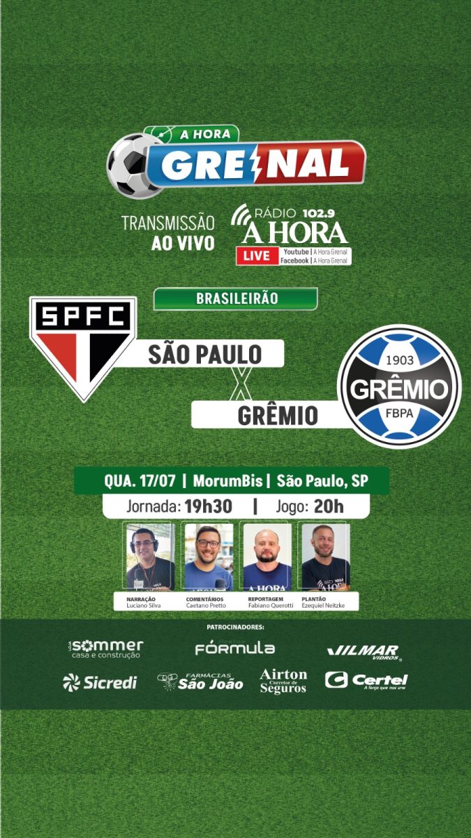 AO VIVO: São Paulo x Grêmio