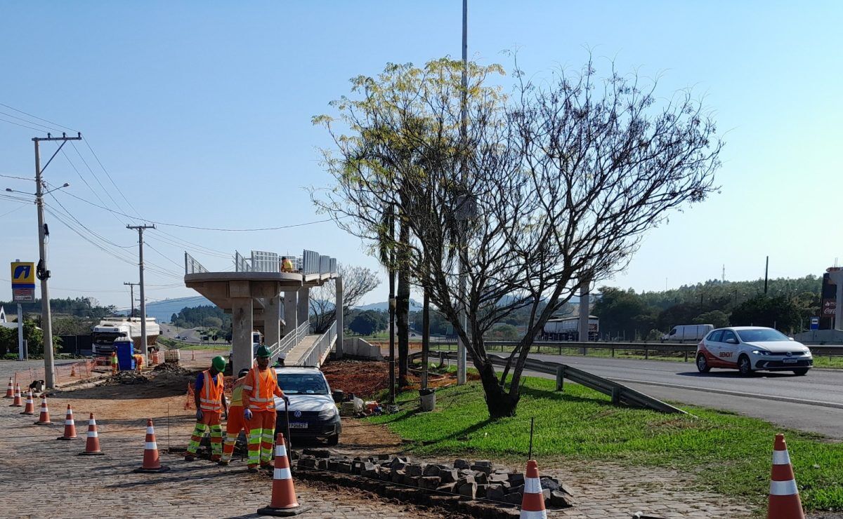 Vigas de nova passarela em Tabaí serão içadas nesta quinta