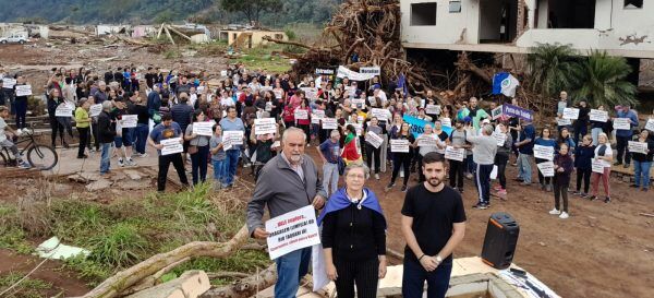 Manifestação em Muçum pede dragagem do Rio Taquari