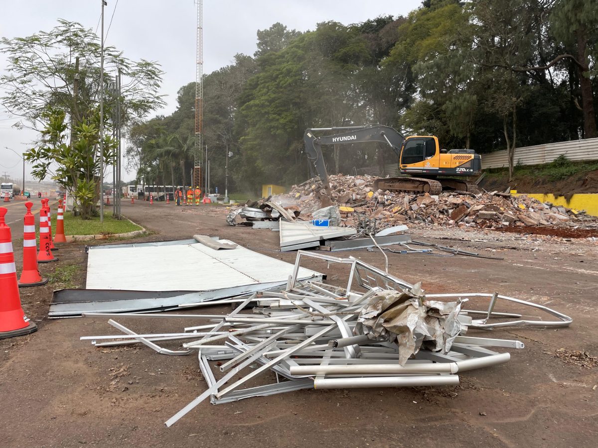 Posto da PRF em Lajeado é demolido 