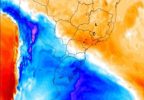 Massa de ar frio avança e reduz temperaturas no início da semana