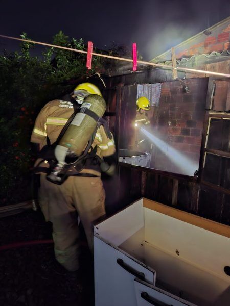 Incêndio destrói parcialmente  residência em Taquari