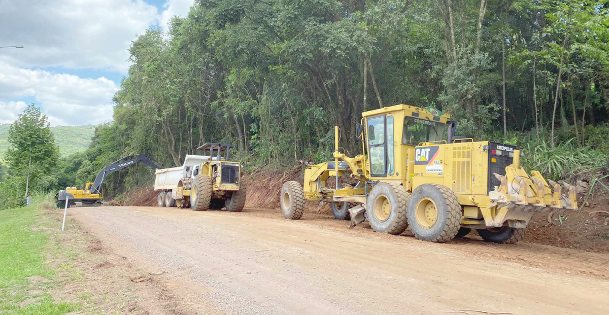 Santa Tereza inicia obras de reconstrução da “Rota Pelos Caminhos do Pão e do Vinho”