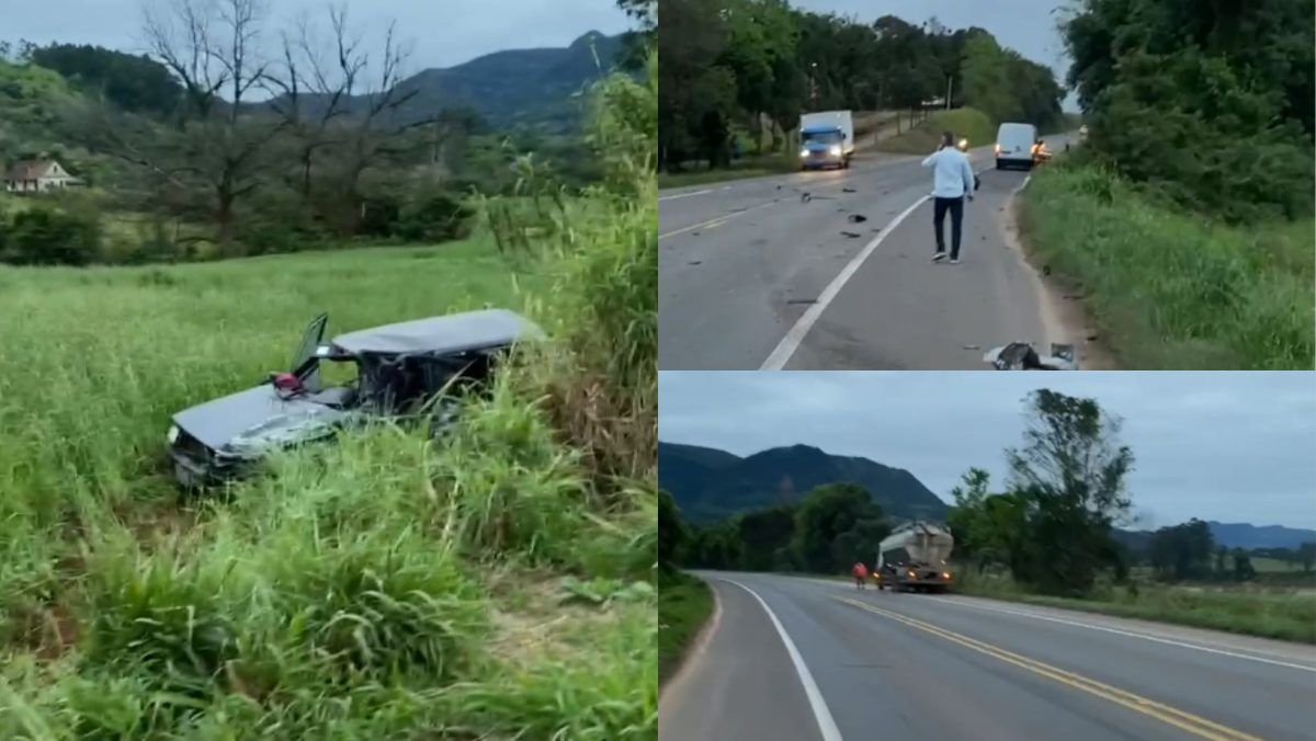 Acidente deixa motorista ferido na ERS-130, em Arroio do Meio