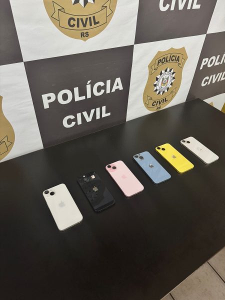 Órgãos de segurança recuperam celulares em Lajeado