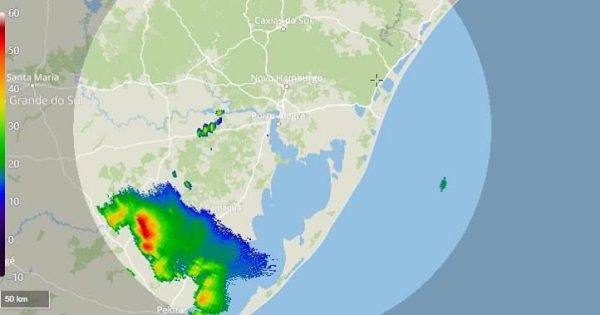 Novo radar registra avanço dos temporais pelo estado