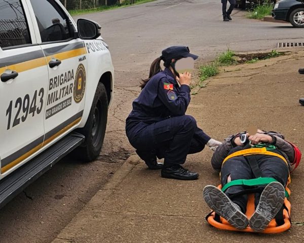 Colisão entre carro e moto deixa motociclista ferido em Arroio do Meio