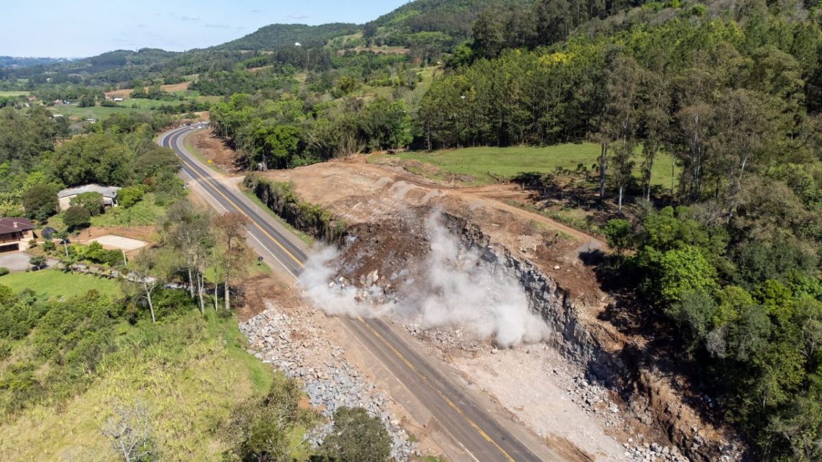 CCR retoma detonações nesta quarta-feira na BR-386, em Lajeado 