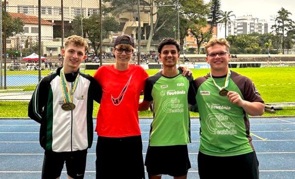 Equipe teutoniense de atletismo conquista medalhas em campeonato estadual