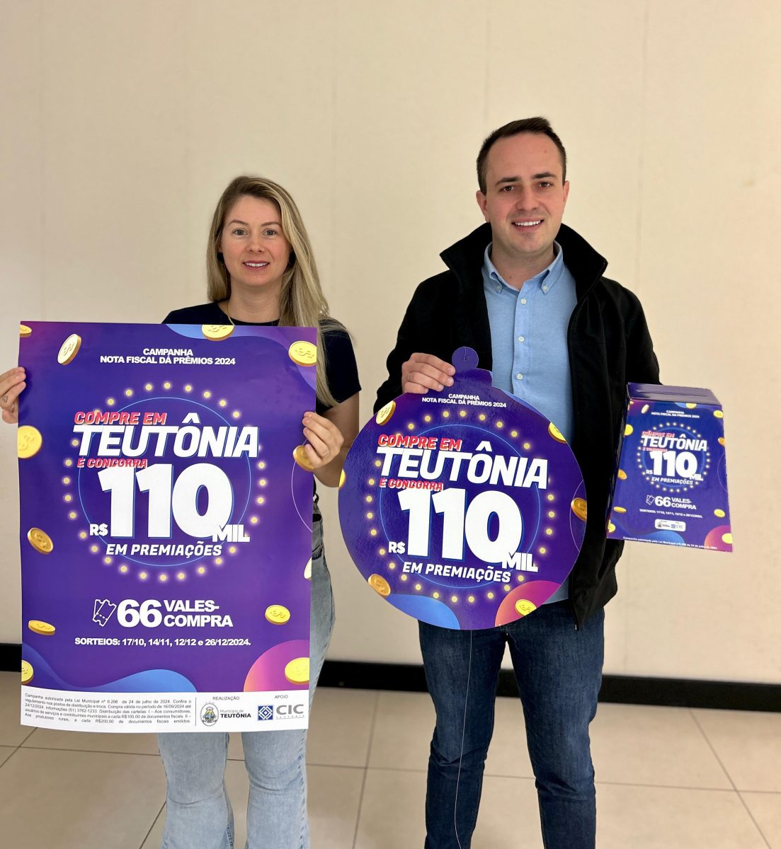 Comércio de Teutônia inicia campanha de prêmios