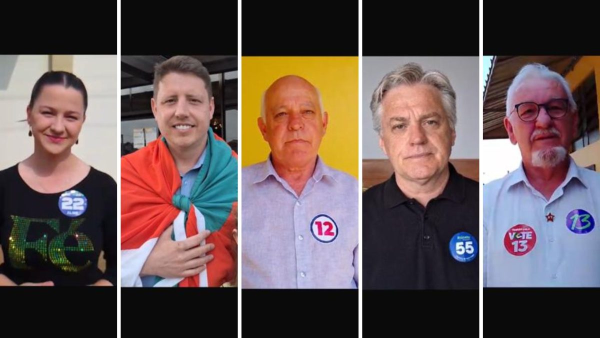 Os cinco candidatos de Teutônia foram às urnas