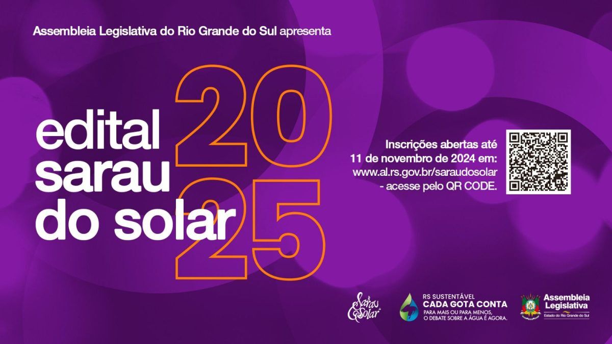 Assembleia Legislativa lança edital para o Sarau do Solar 2025