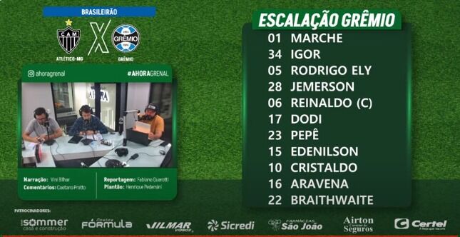 Atlético-MG X Grêmio