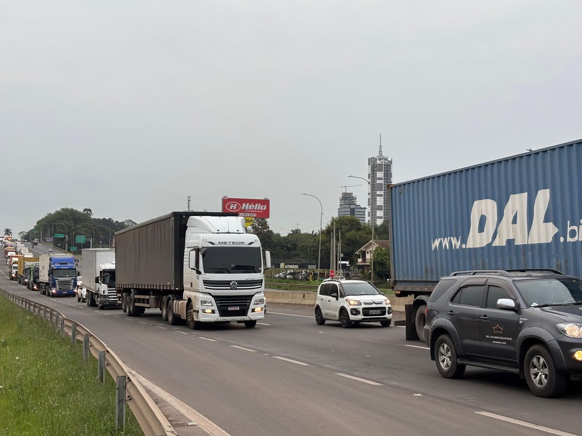 Lajeado registra sete quilômetros de congestionamento na BR-386