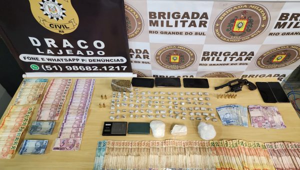 Com drogas e armamentos, mulher é presa em Lajeado