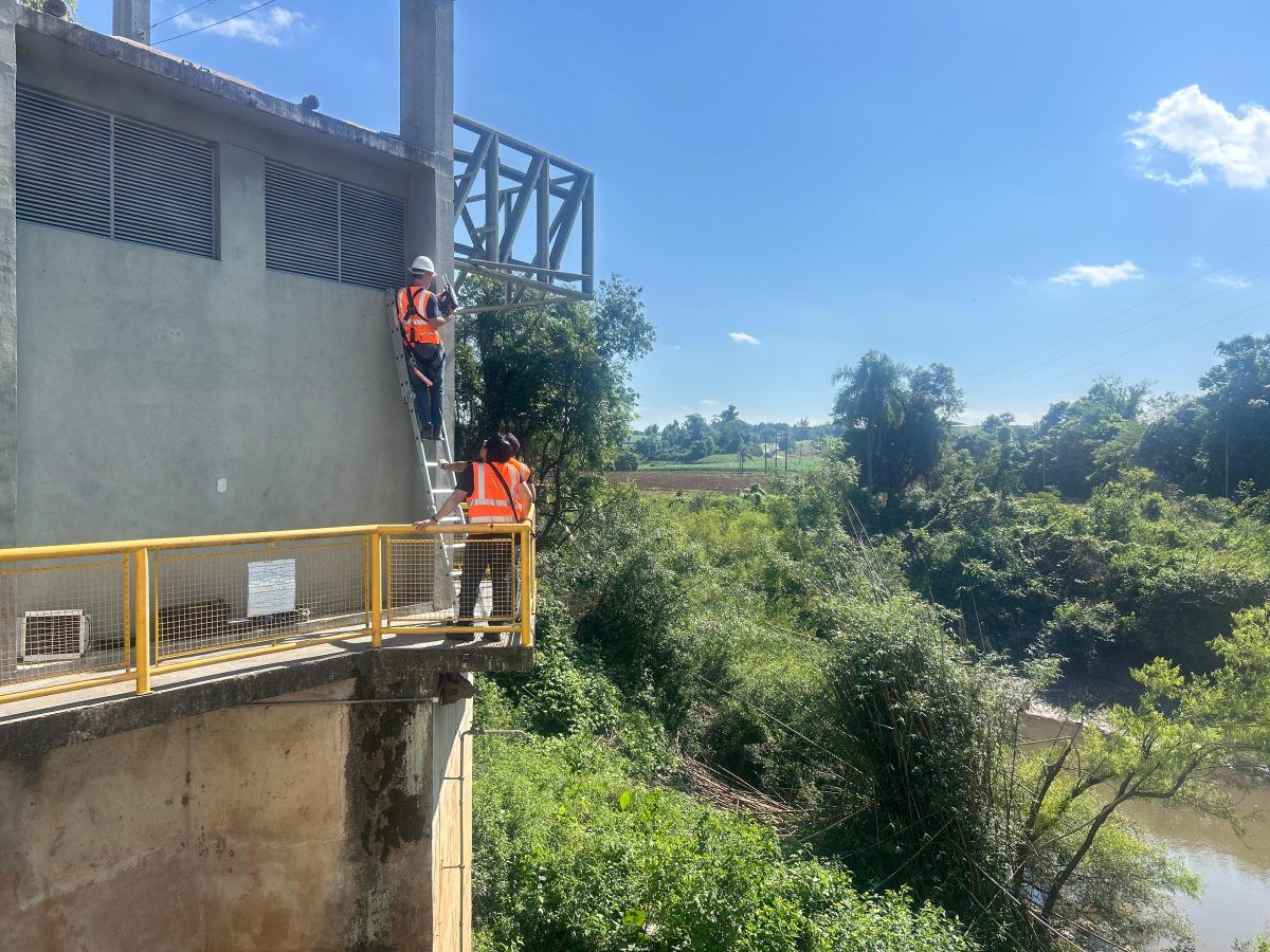 Réguas de monitoramento são instaladas no Rio Taquari e arroios de Estrela