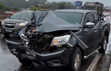 Acidente bloqueia pista da ponte seca, em Lajeado