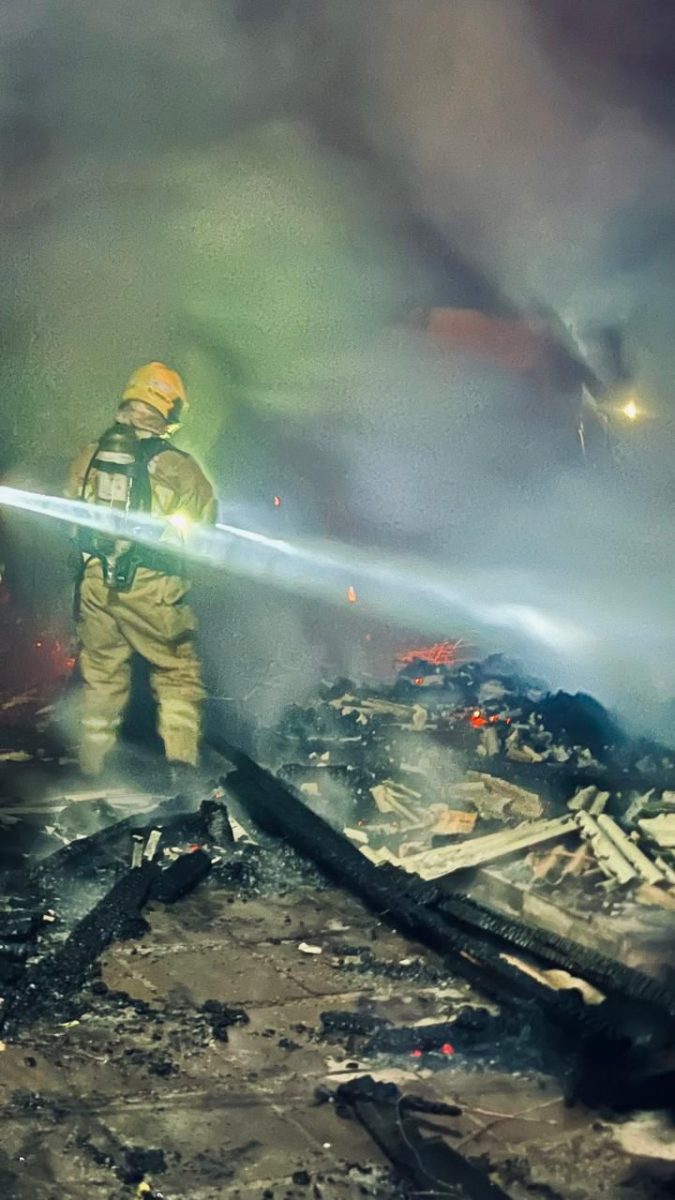 Casa é consumida pelas chamas em Taquari