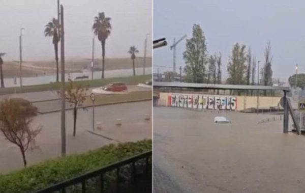 Após tragédia em Valência, enchentes atingem Barcelona