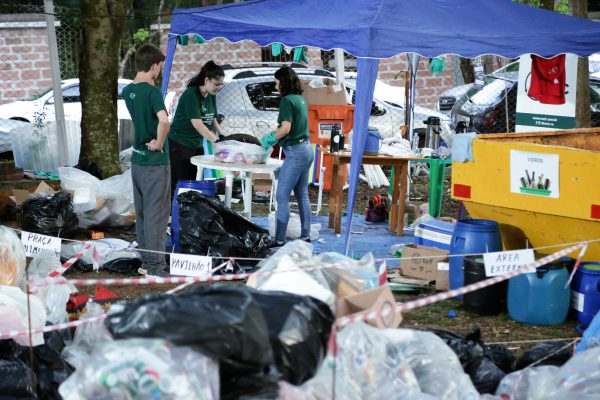 Feira reaproveita mais de 60% das 4,4 toneladas de resíduos gerados nos primeiros dias