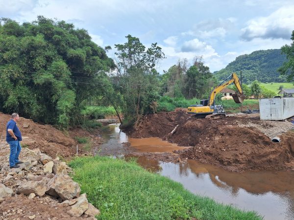 Inicia construção de nova ponte em Marques de Souza