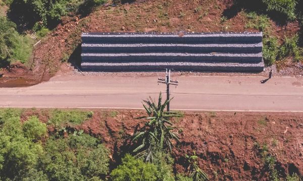 Encantado conclui construção de muros de gabiões