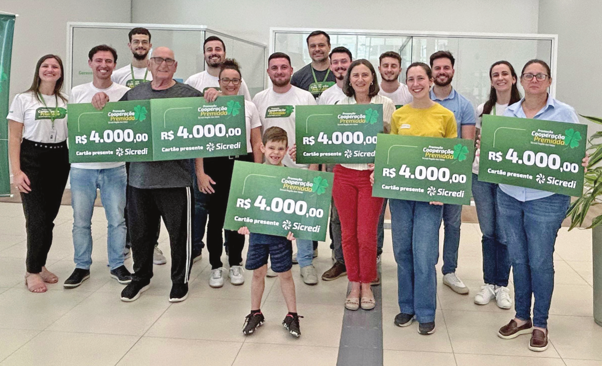 Sicredi entrega prêmios da segunda rodada da promoção Cooperação Premiada