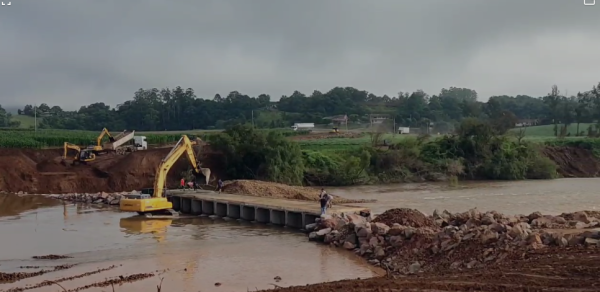 Construtora finaliza estiva sobre o Forqueta