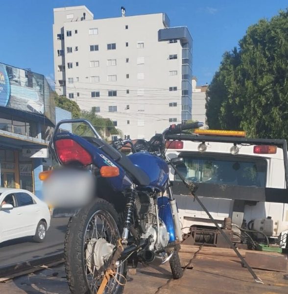 Motos envolvidas em “Rolezinho de Natal” são autuadas e recolhidas