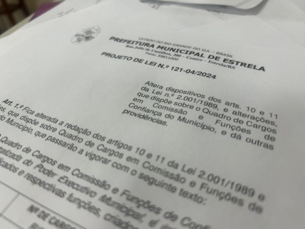 Projeto que prevê redução de cargos é arquivado em Estrela