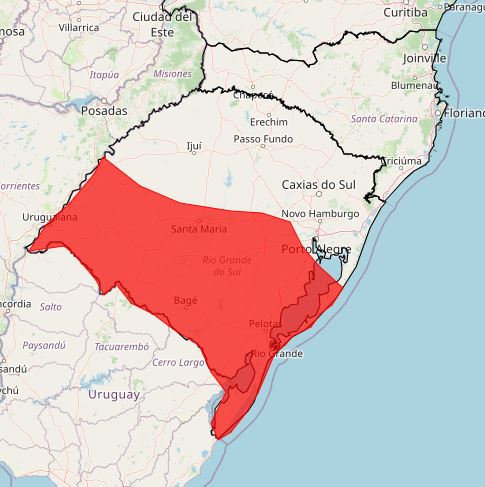 Inmet emite alerta para tempestade com ventos acima de 100km/h