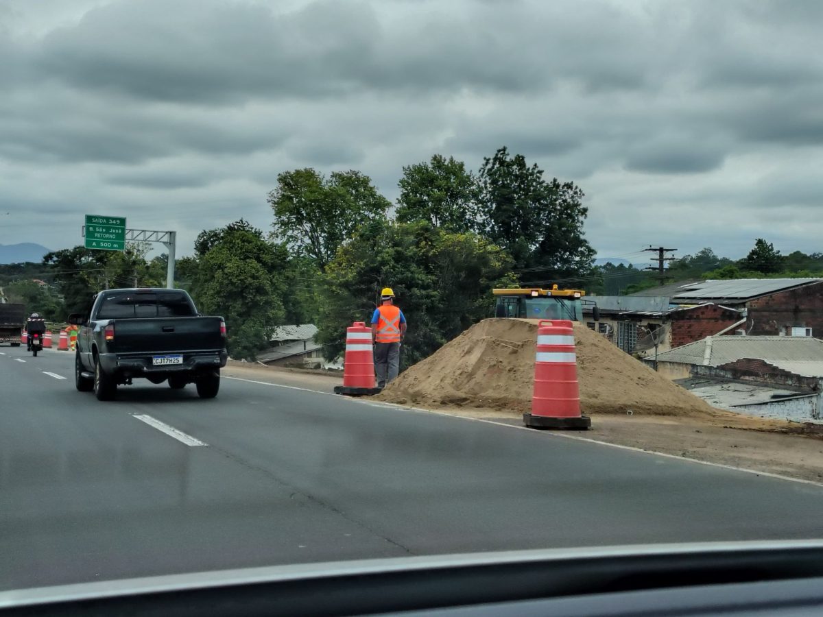 Obras na BR-386, entre Estrela e Lajeado, causam bloqueios temporários