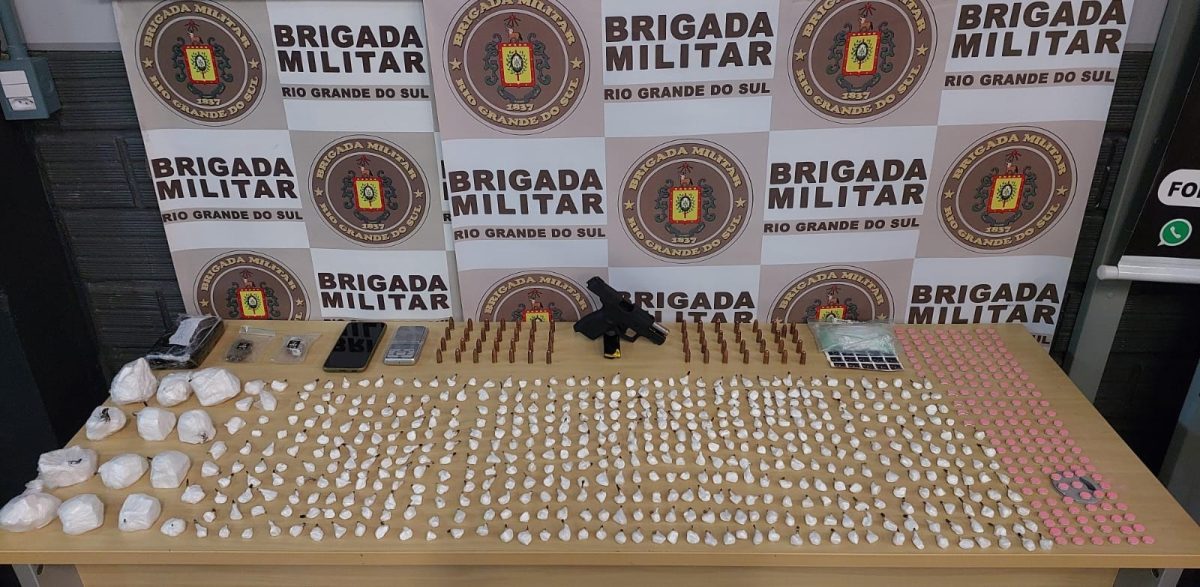 BM apreende menor de idade, drogas e arma de fogo